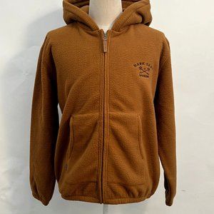 Dark Seas Polar Fleece Hooded Jacket "Strand" Brown